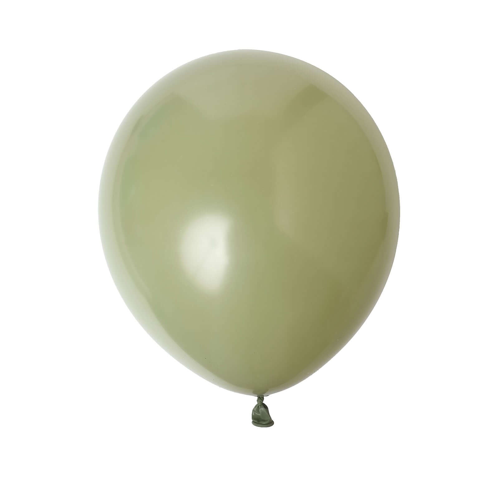 25 Pack 12" Matte Pastel Olive Green Helium Air Latex Party Balloons - Bell Racket Store