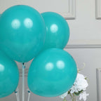25 Pack 12" Matte Pastel Peacock Teal Helium Air Latex Party Balloons - Bell Racket Store