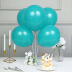 25 Pack 12" Matte Pastel Peacock Teal Helium Air Latex Party Balloons - Bell Racket Store