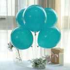 25 Pack 12" Matte Pastel Peacock Teal Helium Air Latex Party Balloons - Bell Racket Store