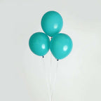 25 Pack 12" Matte Pastel Peacock Teal Helium Air Latex Party Balloons - Bell Racket Store