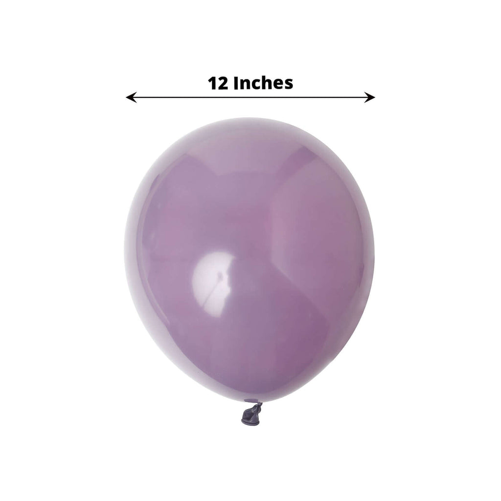 25 Pack 12" Matte Pastel Violet Amethyst Helium Air Latex Party Balloons - Bell Racket Store