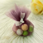 25 Pack 9" Violet Amethyst Sheer Nylon Tulle Circles Favor Wrap Craft Fabric, DIY Candy Favor Wraps - Bell Racket Store