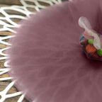 25 Pack 9" Violet Amethyst Sheer Nylon Tulle Circles Favor Wrap Craft Fabric, DIY Candy Favor Wraps - Bell Racket Store