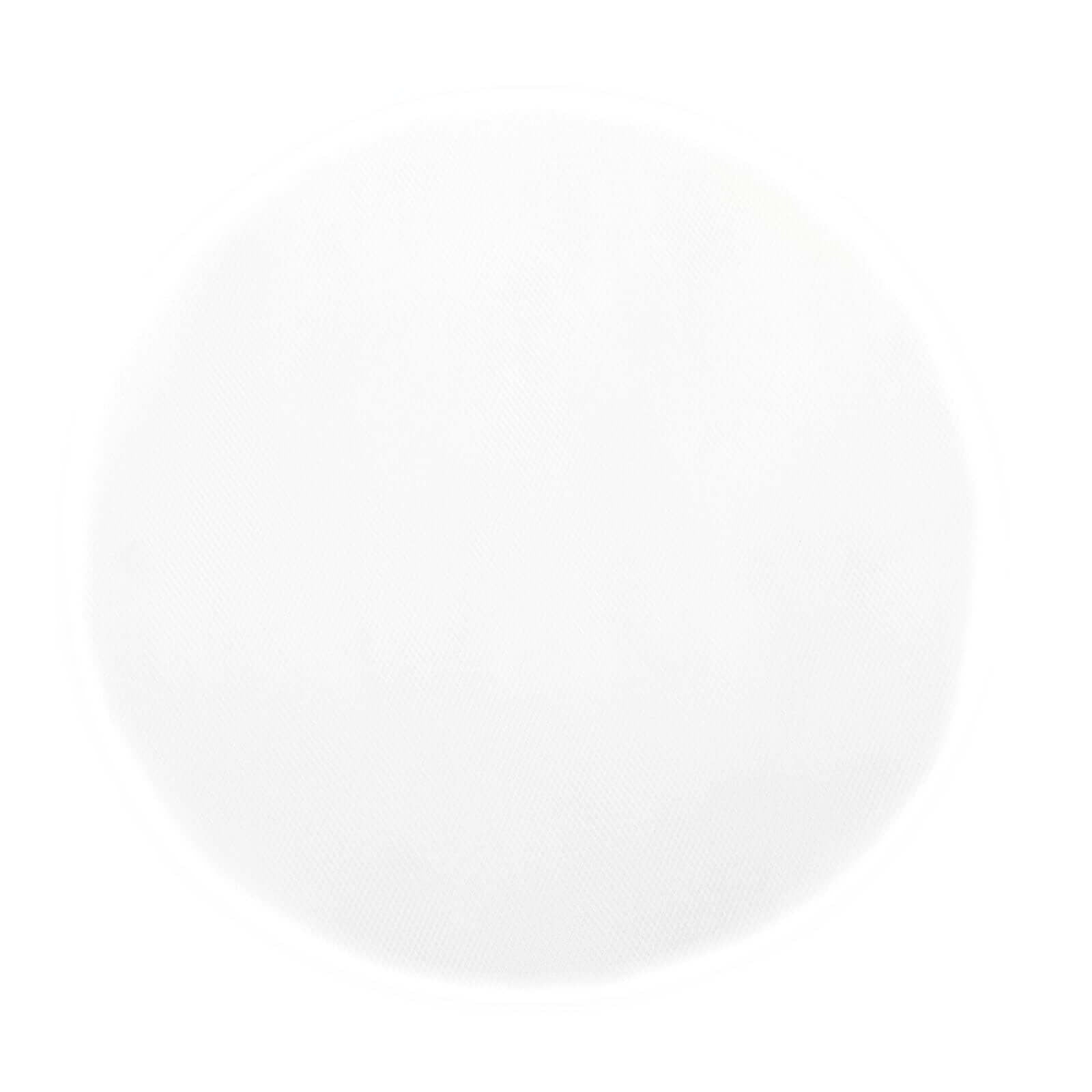 25 Pack 9" White Sheer Nylon Tulle Circles Favor Wrap, DIY Craft Fabric - Bell Racket Store