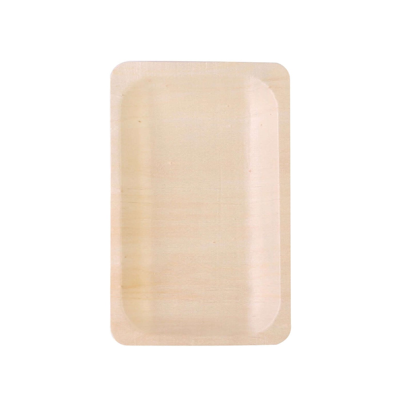 25 - Pack Birchwood 5"x8" Rectangle Dessert Serving Plates - Natural Eco Friendly Wooden Disposable Plates for Farmhouse - Style Events, Parties & Gatherings - NestOCart