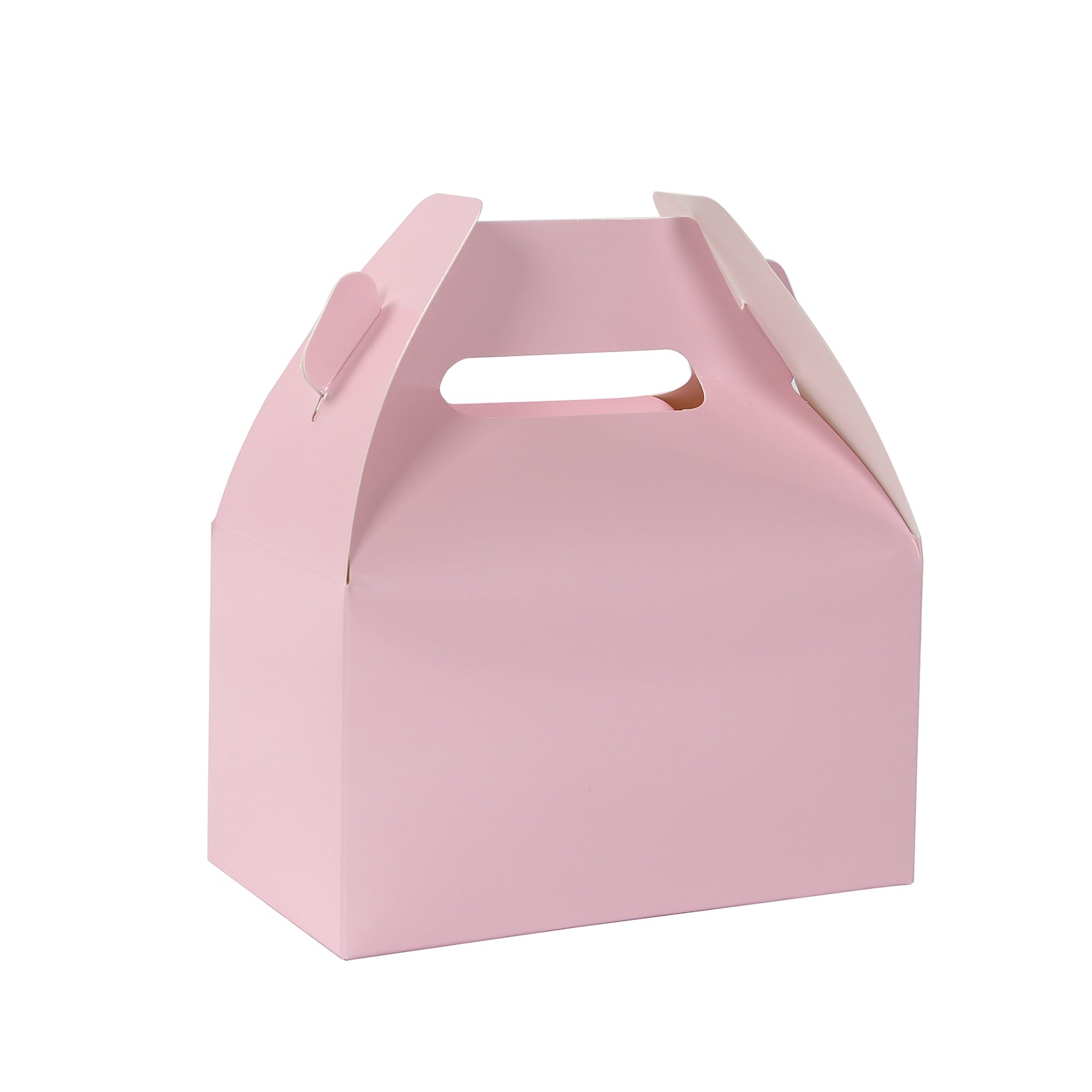 25 Pack Candy Gift Tote Gable Boxes, Blush Party Favor Treat Boxes - 6"x3.5"x7" - Bell Racket Store