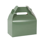 25 Pack Candy Gift Tote Gable Boxes, Dusty Sage Green Party Favor Treat Boxes - 6"x3.5"x7" - Bell Racket Store