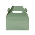 25 Pack Candy Gift Tote Gable Boxes, Dusty Sage Green Party Favor Treat Boxes - 6"x3.5"x7" - Bell Racket Store