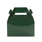 25 Pack Candy Gift Tote Gable Boxes, Hunter Emerald Green Party Favor Treat Boxes - 6"x3.5"x7" - Bell Racket Store