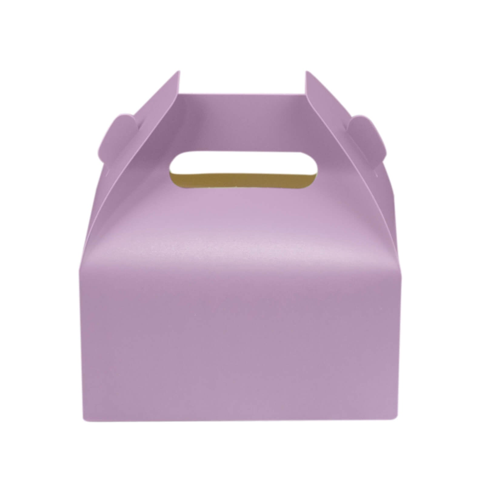 25 Pack Candy Gift Tote Gable Boxes, Matte Lavender Lilac Party Favor Treat Boxes - 6"x3.5"x7" - Bell Racket Store
