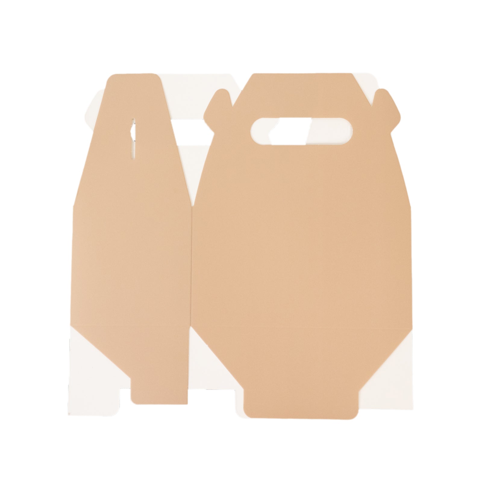 25 Pack Candy Gift Tote Gable Boxes, Matte Nude Party Favor Treat Boxes - 6"x3.5"x7" - Bell Racket Store