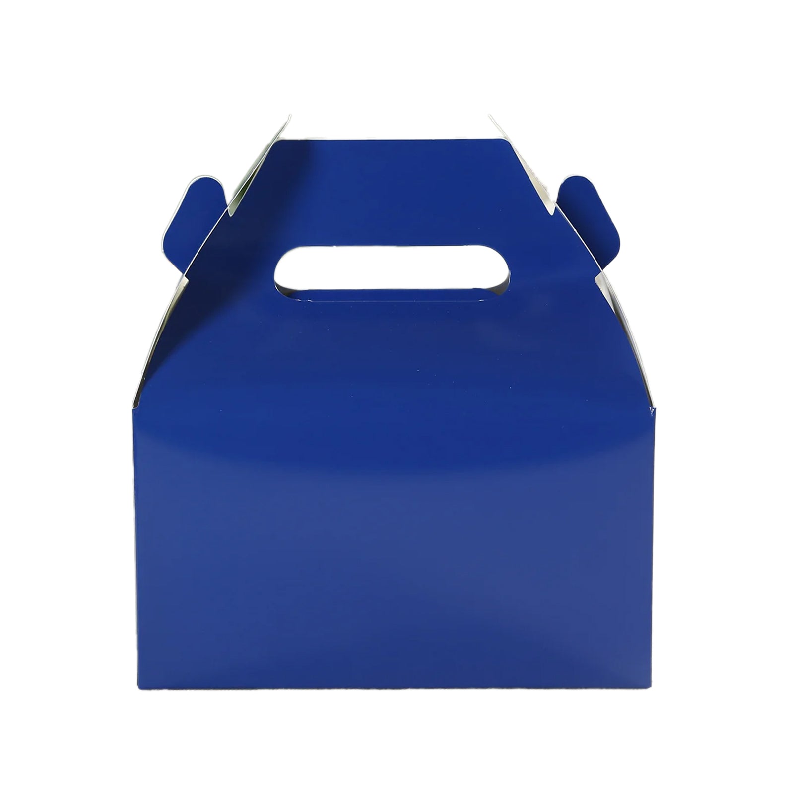 25 Pack Candy Gift Tote Gable Boxes, Royal Blue Party Favor Treat Boxes - 6"x3.5"x7" - Bell Racket Store