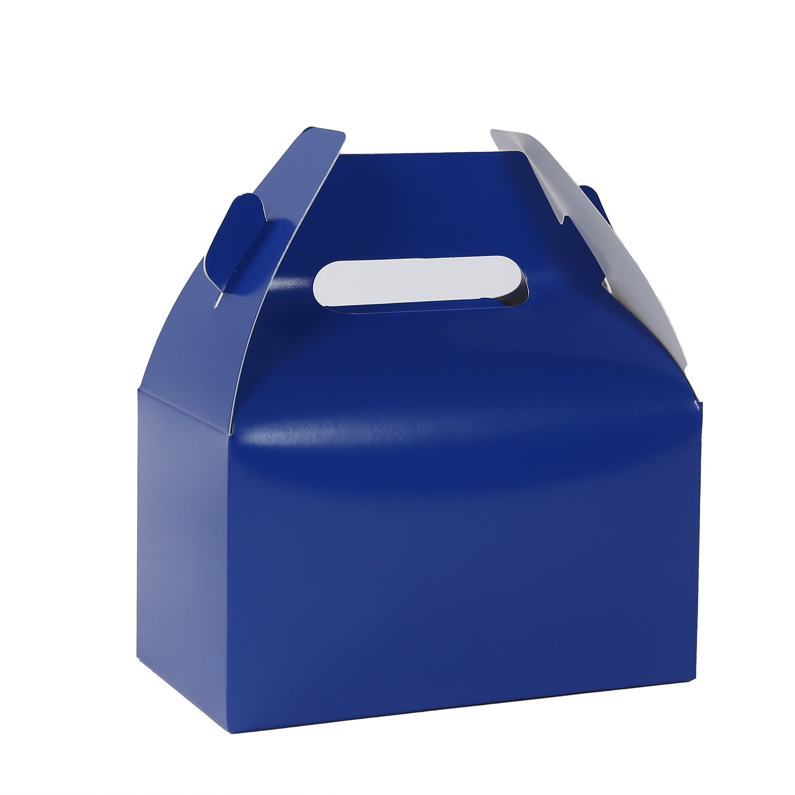 25 Pack Candy Gift Tote Gable Boxes, Royal Blue Party Favor Treat Boxes - 6"x3.5"x7" - Bell Racket Store