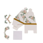 25 Pack Pink Peony Floral Mini Teapot Party Favor Boxes with Gold Edge, Tea Time Gift Boxes - 5"x4" - Bell Racket Store