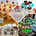 25 - Pack Plastic Cupcake Container Boxes Clear - Single Clamshell - Packaging with Stackable Dome Lid for Events & Bakeries 4" - Bell Racket Store