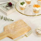 25 - Pack Plastic Cupcake Container Boxes Clear - Single Clamshell - Packaging with Stackable Dome Lid for Events & Bakeries 4" - Bell Racket Store