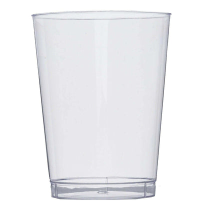 25 - Pack Plastic Tumbler Cups Clear - Stylish Disposable Party Glasses 10oz - NestOCart