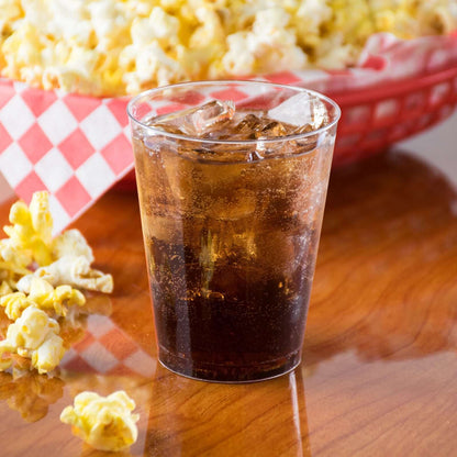 25 - Pack Plastic Tumbler Cups Clear - Stylish Disposable Party Glasses 10oz - NestOCart