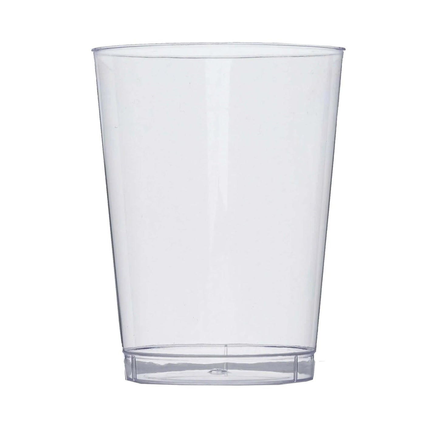 25 - Pack Plastic Tumbler Cups Clear - Stylish Disposable Party Glasses 10oz - NestOCart