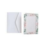 25 - Pack Thank You Cards White Pink Peony Floral Design with Envelopes - Picture Insert Invitation Cards for Parties & Milestones 3.5"x5.5" - Bell Racket Store