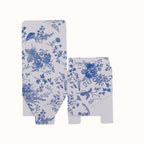 25 Pack White Blue Paper Favor Boxes in French Toile Pattern, Cardstock Party Shower Candy Gift Boxes - 4"x4"x2" - Bell Racket Store