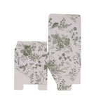 25 Pack White Sage Green Paper Favor Boxes in French Toile Pattern, Cardstock Party Shower Candy Gift Boxes - 4"x4"x2" - Bell Racket Store