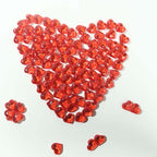 250 Pcs Acrylic Heart Diamond Gems Red Vase Fillers - Romantic Translucent Table Scatters for Valentineâ€™s Day & Events - Bell Racket Store