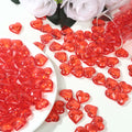 250 Pcs Acrylic Heart Diamond Gems Red Vase Fillers - Romantic Translucent Table Scatters for Valentineâ€™s Day & Events - Bell Racket Store