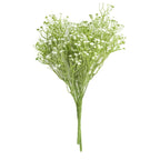 3 Bushes White 14" Artificial Babyâ€™s Breath Gypsophila Flower Arrangements, Real Touch Indoor Faux Floral Bouquets - Bell Racket Store