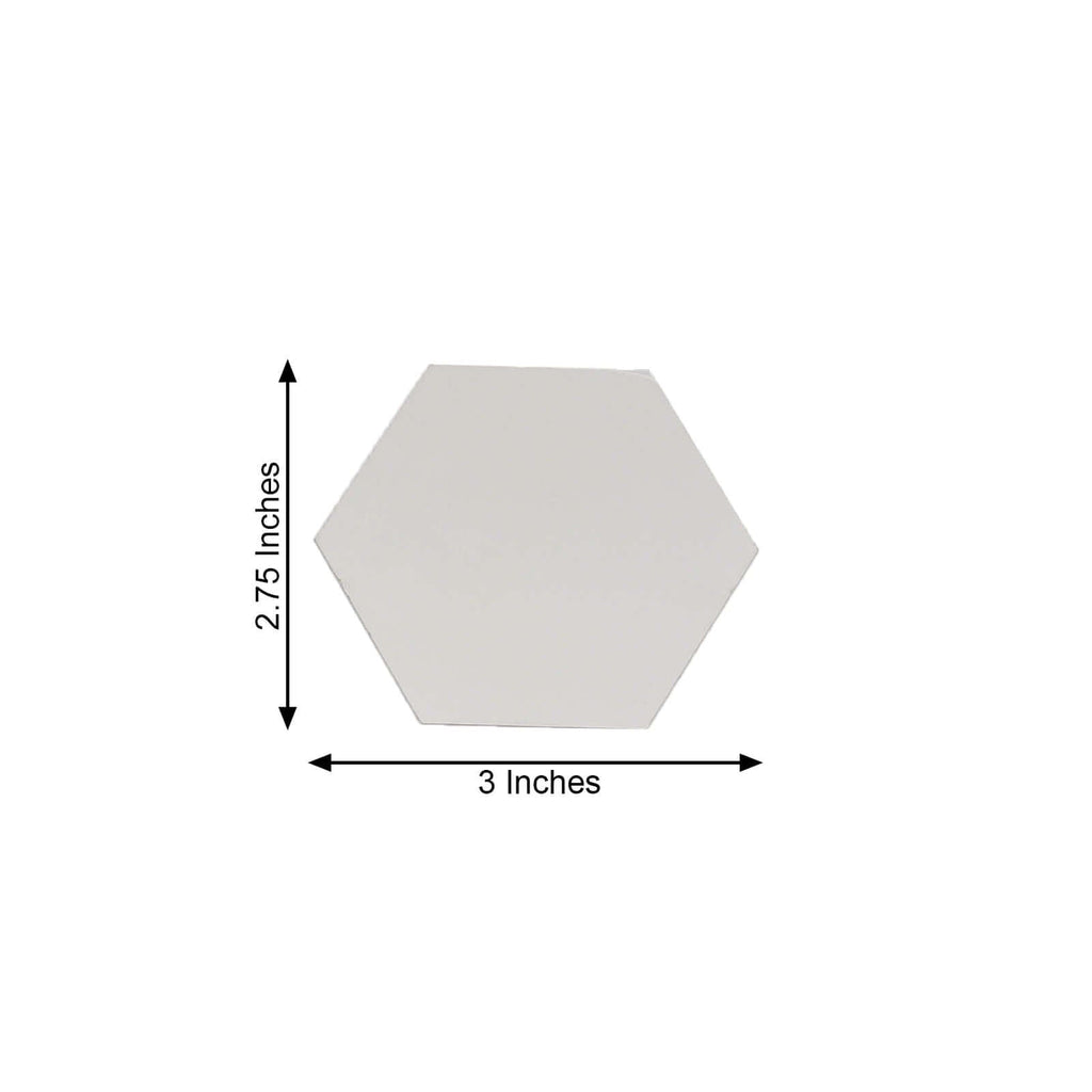 12 Pack Hexagon Acrylic Mirror Wall Stickers, 3" Removable Wall Decals For Home Decor