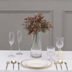 3 Pack 13" Frosted Green Red Artificial Farmhouse Eucalyptus Leaf Stems, Plastic Foliage Plants - Bell Racket Store