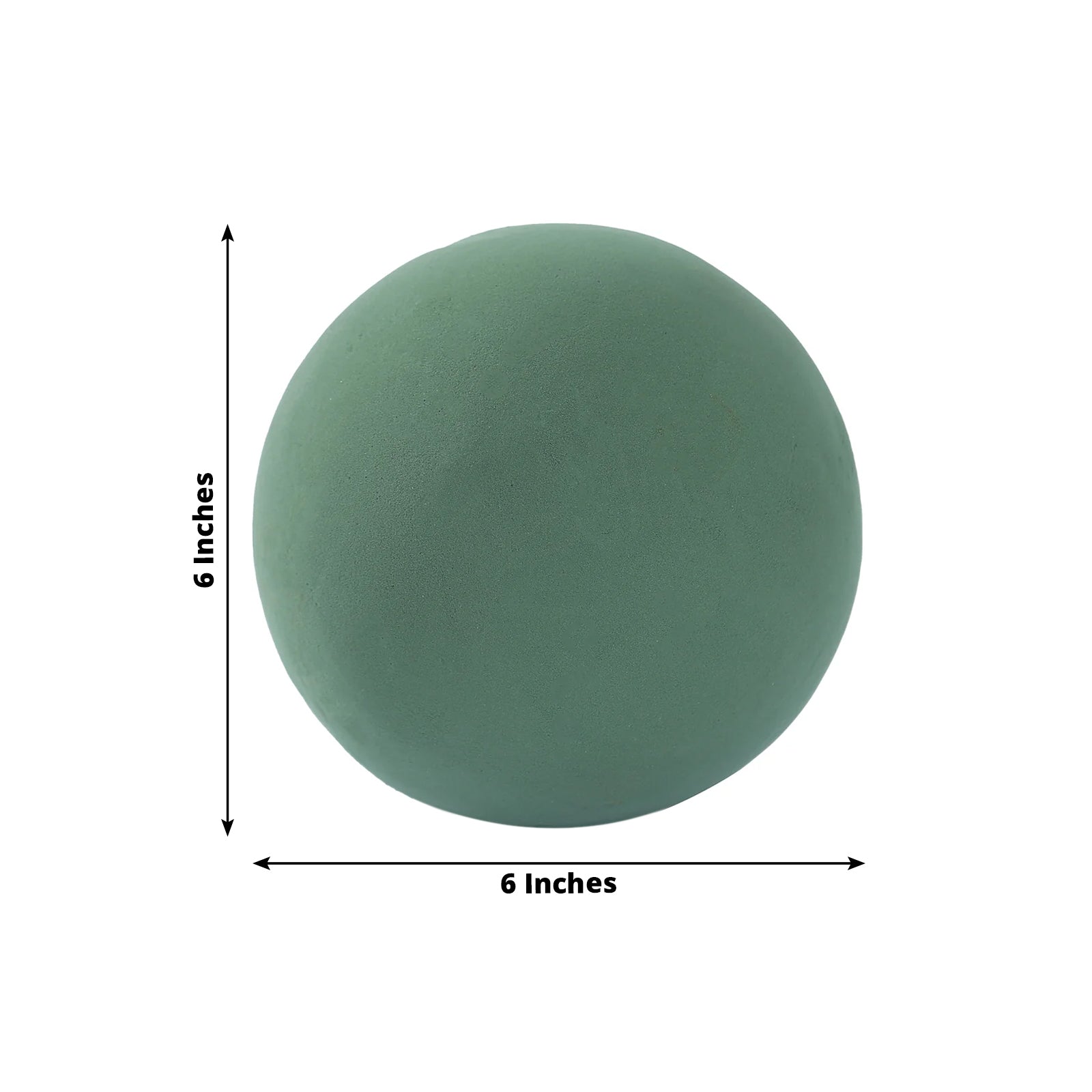 3 - Pack 6" Green DIY Flower Arrangements Craft Foam Ball, Smooth Floral Foam Ball - Bell Racket Store