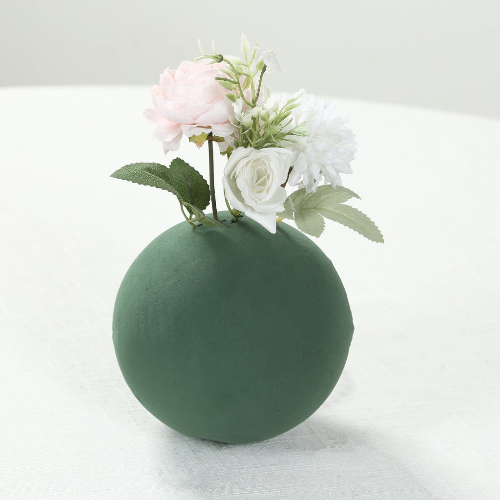 3 - Pack 6" Green DIY Flower Arrangements Craft Foam Ball, Smooth Floral Foam Ball - Bell Racket Store