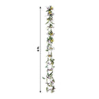3 Pack Artificial Butterfly Garland Vines with Willow Greenery Leaves, Faux Flowers Garland - 6ft - Bell Racket Store