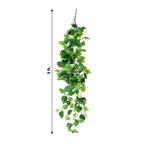 3 Pack Green Pothos Artificial Ivy Vine Hanging Plants, Fake Foliage Silk Leaves Garland - 3ft - Bell Racket Store