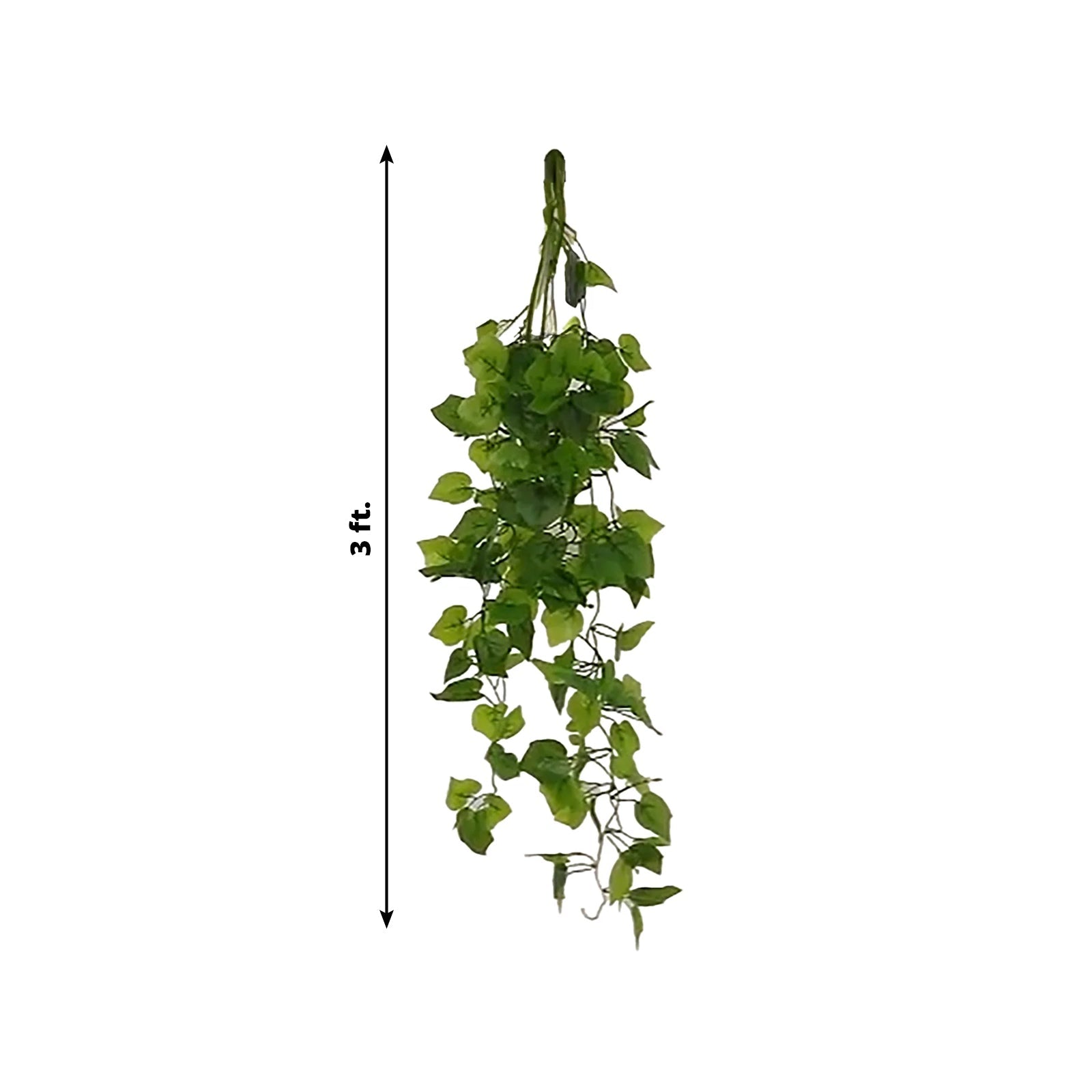 3 - Pack Hanging Bush Vines - 3ft Artificial Greenery, Cottonwood Leaves for Walls, Arches & Event Backdrops - Bell Racket Store