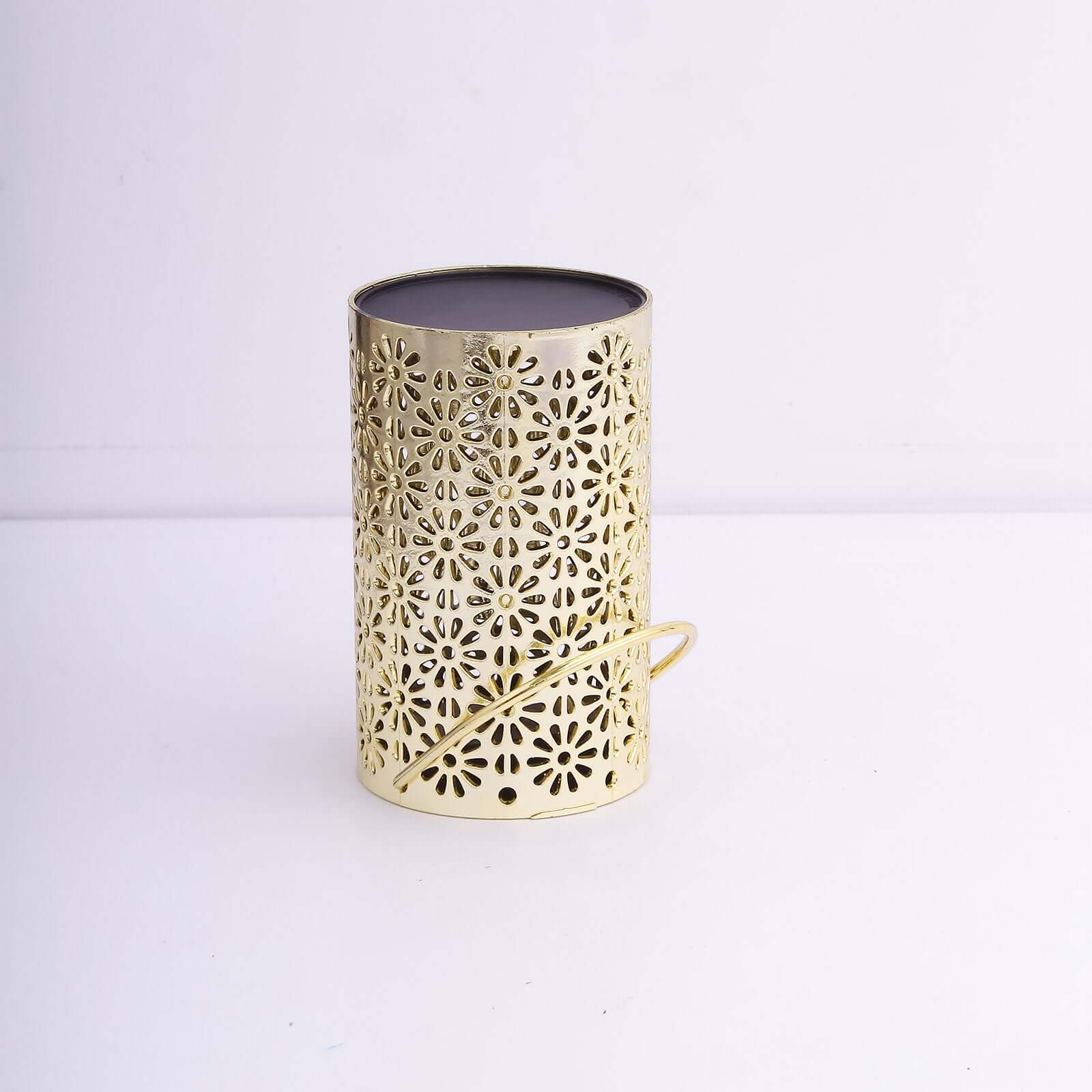 3 - Pack LED Decorative Hanging Lanterns Flower Design Gold - Battery Operated Lights 3"x5" - Bell Racket Store