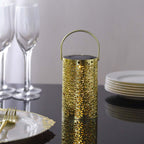 3 - Pack LED Decorative Hanging Lanterns Flower Design Gold - Battery Operated Lights 3"x5" - Bell Racket Store