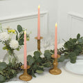 3-Pack LED Decorative Lighting Warm Flickering Blush - Flameless Taper Candles 11"