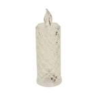 3 - Pack LED Flameless Candle Lights Rose Halo Acrylic Diamond Pattern Warm White - Pillar Lamps 6" - Bell Racket Store