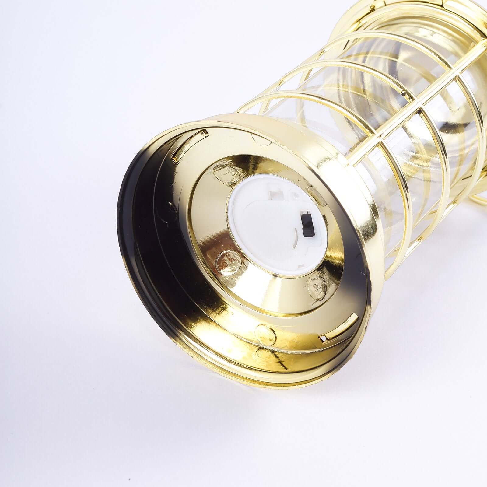 3 - Pack LED Tealight Candles Decorative Gold - Battery Operated Mini Lantern Lamps 7" - Bell Racket Store