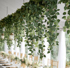 3 - Pack Silk Rose Leaf Hanging Plants 40" â€“ Realistic Artificial Greenery Vines for Home, Patio & Event Styling - Bell Racket Store