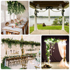 3 - Pack Silk Rose Leaf Hanging Plants 40" â€“ Realistic Artificial Greenery Vines for Home, Patio & Event Styling - Bell Racket Store