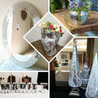 3 Pack Silver Self - Adhesive Glass Mirrors Mosaic Rolls, 9ft Mini Square Real Glass Mirror Tiles Stickers - Bell Racket Store