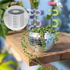 3 Pack Silver Self - Adhesive Glass Mirrors Mosaic Rolls, 9ft Mini Square Real Glass Mirror Tiles Stickers - Bell Racket Store