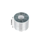 3 Pack Silver Self - Adhesive Glass Mirrors Mosaic Rolls, 9ft Mini Square Real Glass Mirror Tiles Stickers - Bell Racket Store