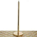 3 Pcs Gold Metal Chandelier Lamp Stand Poles and Base, Decorative Lamp Frame Accessories
