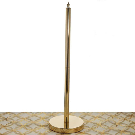3 Pcs Gold Metal Chandelier Lamp Stand Poles and Base, Decorative Lamp Frame Accessories - NestOCart
