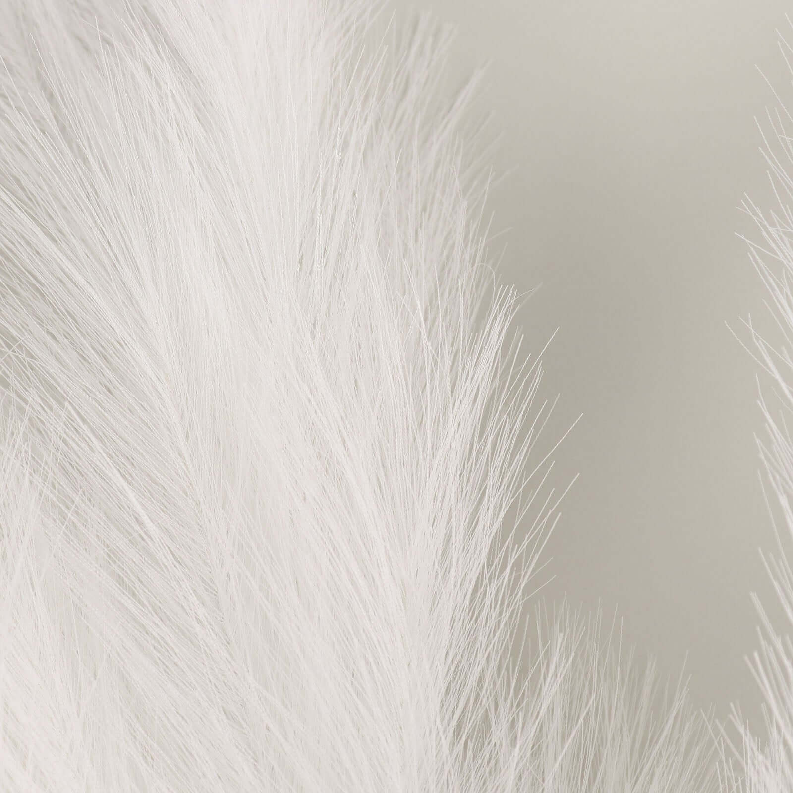 3 Stems Artificial Pampas Grass Decor White - Soft Realistic Faux Ornamental Grass Branches for Rustic Boho Chic Backdrops Floral Styling & Vase Displays 44" - Bell Racket Store